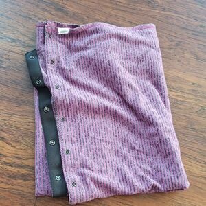 Lululemon Purple and Black Striped Shawl Scarf